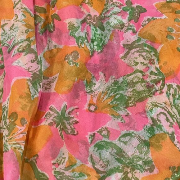 GMC Union Made Vintage 60's Sheer Jumpsuit Nightie Lingerie Psychedelic Flower - Picture 3 of 9